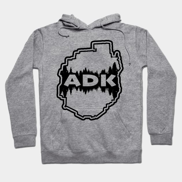 ADK adirondacks NEW YORK Hoodie by WPHmedia